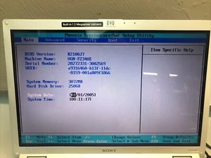Sony 15.4” VGN-FZ34DE 3GB RAM 250GB HDD Silver Laptop READ - Picture 1 of 8