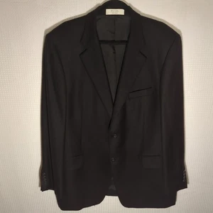 John W. Nordstrom 46L Blazer Loro Piana 100% Cashmere Black Sport Coat Jacket - Picture 1 of 10