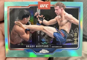 2025 Topps Chrome UFC #199 Brady Hiestand Aqua Refractor /199 - Picture 1 of 4