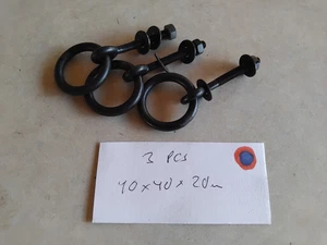 vintage metal cabinet knob handle-  40x40x20  mm   lot of  3 - Bild 1 von 4