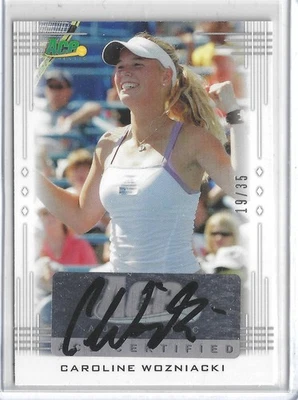 2013 ACE Tennis Autograph Card BA-CW1 Caroline Wozniacki 19/35 KAC - Image 1 of 2