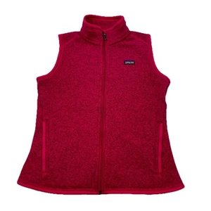 Patagonia Better Sweater Vest Womens Small Heather Red Full Zip Fleece Gorpcore - Picture 1 of 7