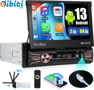 2GB+64GB Android 1 Din Autoradio Con Wireless Carplay E Android Auto,7 Pollici A - Foto 1 di 13