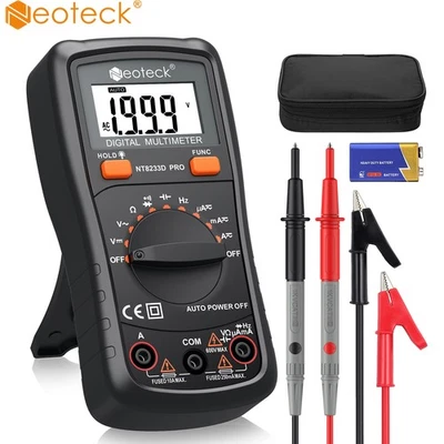 Neoteck Digital Multimeter 2000 Auto Range AC/DC-Spannung Strom Tester Messgerät - Bild 1 von 4