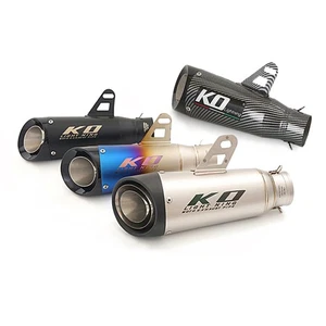 Universal 38-51mm Motorcycle Exhaust Pipe ATV Racing Bike Muffler Tips Scooter - Picture 1 of 11