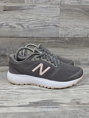 Новый баланс 520 Athletic туфли женский размер 8,5 D широкий серый розовый белый W520LM6 - Изображение 1 из 4