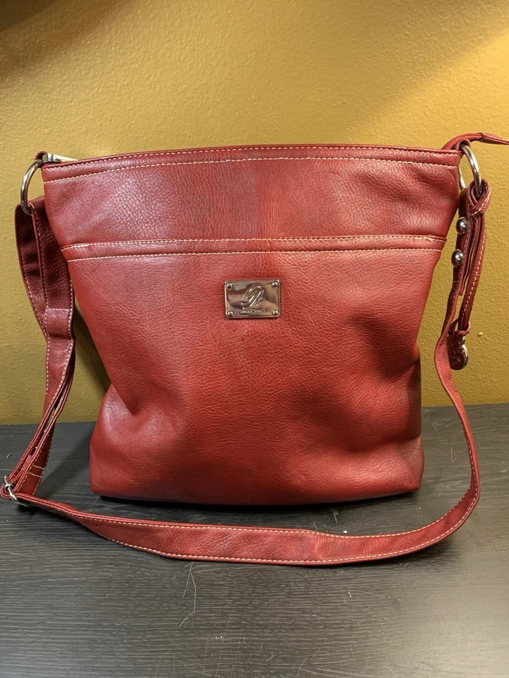 Grace Adele Elegant Handbag Red Graphic Inside Design Print Boho Chic Casual - Image 1 of 4