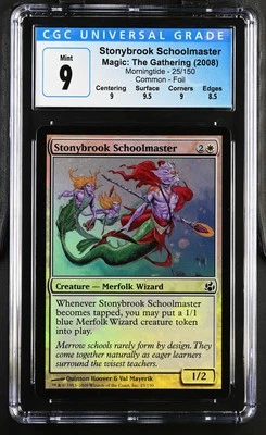 STONYBROOK SCHOOLMASTER Morningtide Foil C CGC 9 MTG [Nostalgium] - Image 1 of 2