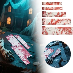 5-Pack Bandages Halloween Props Party Scene Creepy Decor Cosplay Multiple Widths - Picture 1 of 6