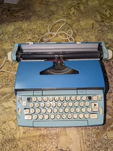 scm smith corona coronet electric 12 typewriter with cover - Picture 1 of 5