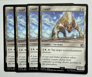 x4 Coeurl - 0012 - Final Fantasy - MTG - NM/M Playset In Hand - Picture 1 of 1