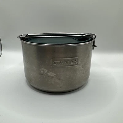Olla Stanley Camp con dos cuencos y tapas, acero inoxidable 1,6 cuartos 20-00958 - usada Foto 1 de 4