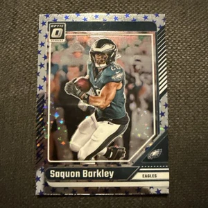 2024 Panini Donruss Optic Football Saquan Barkley Blue Stars Prizm - Bild 1 von 2