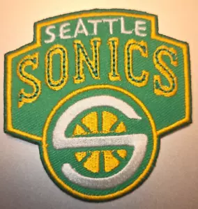SEATTLE SUPERSONICS PLANCHA EN PARCHE 3" X 3" ENVÍO RÁPIDO GRATUITO CON SEGUIMIENTO - Imagen 1 de 1