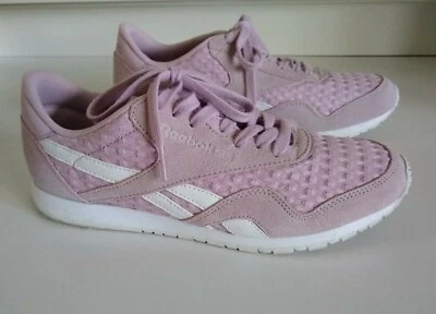 Reebok Womens Classic Nylon Slim Architect Pink Sneakers Running Shoes Sz 8 - Image 1 of 4