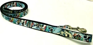 Buckle Down Disney Mickey Minnie YODELBERG Classic 1" Wide 6 Foot Long Dog Leash - Picture 1 of 2