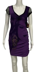 Apple Bottoms women's Bodycon dress purple black size M - Picture 1 of 10