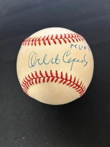 Orlando Cepeda HOF Signed Auto Baseball w/ MVP 67 Giants PSA COA 9 - Picture 1 of 4