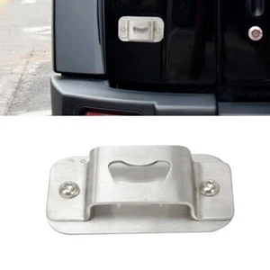 Abridor de botellas plateado para Jeep Wrangler JK 2007-2017 matrícula trasera - Imagen 1 de 6