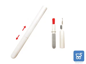 Kit Pulizia Cuffie Auricolari Multifunzione 3 in 1 in ABS Spugna e spazzolina - Foto 1 di 2
