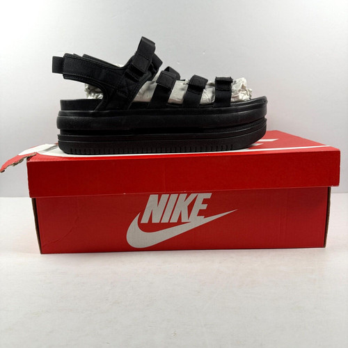 Nike sandalo donna taglia 11 nero icona classico plateau DH0224 004