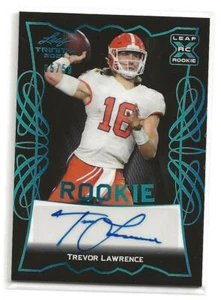 2021 Leaf Trinity Trevor Lawrence Autogramm Rookie Card 35/50 - Bild 1 von 2