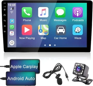 9" inch Touch Screen Car Radio Wireless Apple Carplay Android Auto +Rear cam - Picture 1 of 16