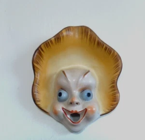 Vintage Demon Baby Ceramic Pen Holder Cigarette Holder Oddity Figurine  - Picture 1 of 9