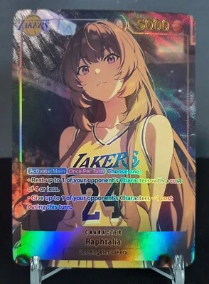 LA LAKERS RAPHTALIA The Rising of the Shield Hero NBA Waifu Novel Doujin Card - Image 1 of 3