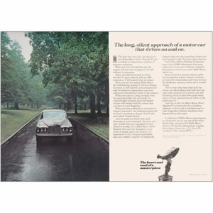 1979 Mercedes Benz: Lange leise Annäherung an ein Kraftfahrzeug Vintage Druck Anzeige - Bild 1 von 1