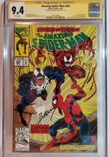 Amazing Spider-Man 362 CGC 9.4 SS Mark Bagley Signed Carnage Venom & Human Torch