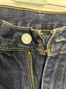 Levis 505 Jeans Mens Blue Regular Fit Denim Straight Leg Casual Men 33x30 * - Picture 1 of 5
