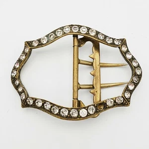 Antike französische Paste Stein Schnalle 18. Jh. Anfang 19. Jh. - Bild 1 von 7