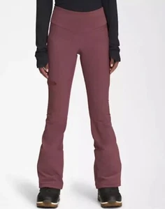 The North Face Women’s Snoga Ski  Pant High Waist Slim Fit Wild Ginger NWT - Picture 1 of 12