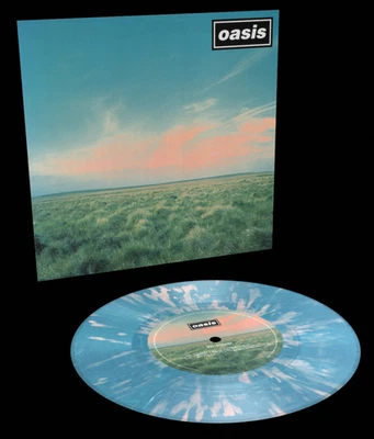 Oasis - Whatever 7" Vinyl - Pink & Blue Splatter, Numbered  [Brand New & Sealed] - Image 1 of 3