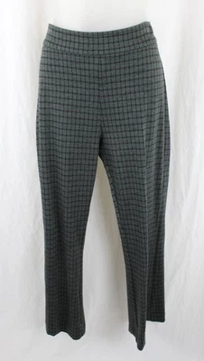 Pantalones para mujer Avenue Montaigne verde negro gris estampado cintura elástica talla 10 Foto 1 de 4