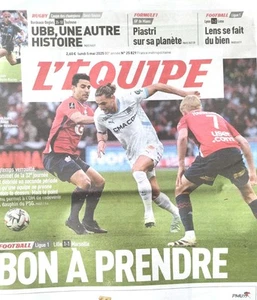 L'EQUIPE 5 mai 2025 # LYON 1-2 LENS, LOSC 1-1 OM, AUXERRE 1-2 LE HAVRE, UBB Top - Picture 1 of 18