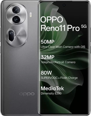 OPPO Reno 11 Pro 5G (Gris 256 GB 12 GB RAM) 6.7" 50MP Dual Sim Versión Global. - Imagen 1 de 4