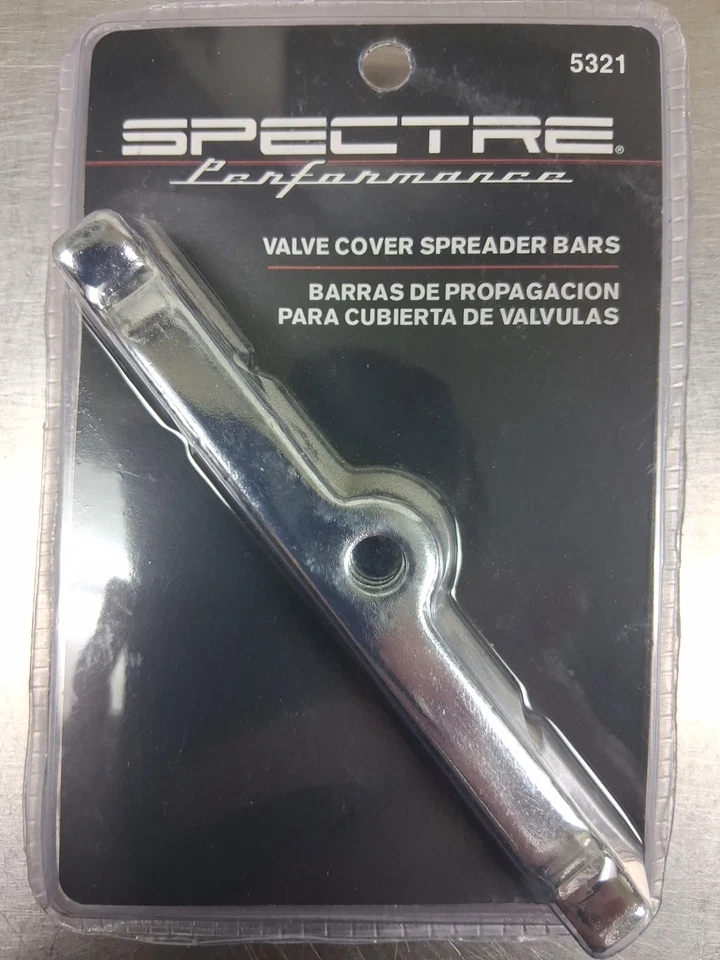 Barras esparcidoras de cubierta de válvula Spectre 5321 ~ 4 piezas para Chevy de bloque pequeño cromado Foto 1 de 3