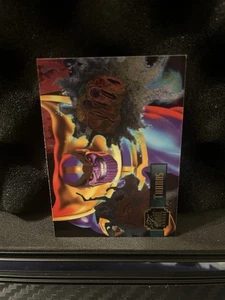 1995 Flair Marvel Annual 🔥 Thanos Power Blast Insert Chase Card # 21 Of 24 B - Picture 1 of 2