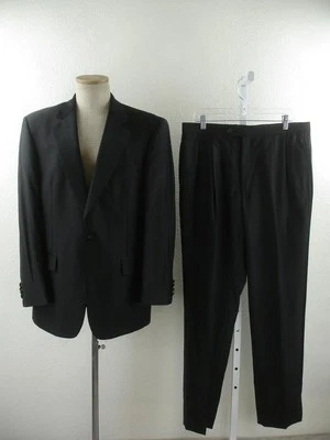 Men's sz 41R Jos. A Bank 2-Pc Formal Tuxedo Suit Black Pants 34 X 33 Satin Lapel - Image 1 of 4