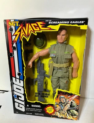 G.I. Joe Total Combat SGT. Figura de acción Savage & His Screaming Eagles 12" 1994 Foto 1 de 4
