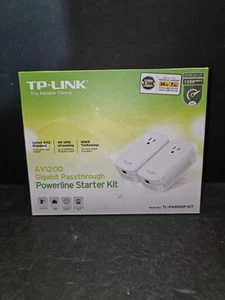 Nuovo con etichette - TP-LINK AV1200 Gigabit Passthrough Powerline Starter Kit TL-PA8010P Nuovo con scatola - Foto 1 di 12
