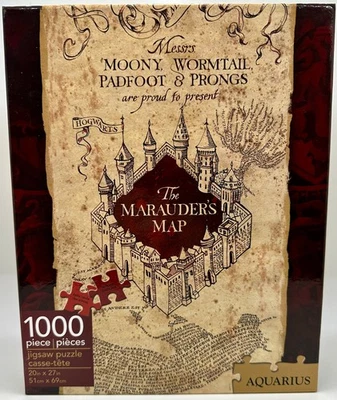 El Mapa del Merodeador (Harry Potter) - Rompecabezas 1000 Piezas por AQUARIUS - Nuevo Foto 1 de 2