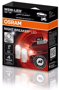 OSRAM Night Breaker LED W5W 5700K (Twin) Sidelight Bulbs - Picture 1 of 2