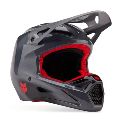 Fox Racing V1 INTERFERE Helmet Adult MX Offroad ATV SXS MTB Dirtbike Motocross - Image 1 of 4