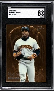 1995 Flair Hot Glove #2 Barry Bonds SGC 8 NMMT Giants Pirates - Bild 1 von 3