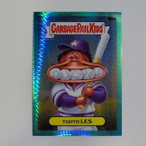 2021 Topps Garbage Pail Kids Chrome OS4 Aqua PRISM REFRACTOR TOOTH LES 092/199 - Picture 1 of 3