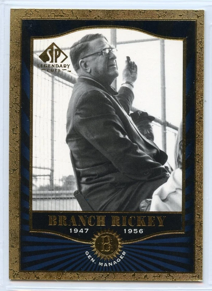2001 SP Legendary Cuts Baseball - #34 - Branch Rickey - Brooklyn Dodgers - Image 1 of 1