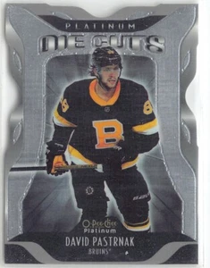 2021-22 OPC Platinum Platinum Die Cuts #DC6 David Pastrnak - Picture 1 of 2